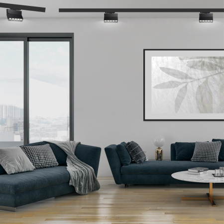 Трехфазный трековый св-к IP33 LED 4000К 25W 110-265V EOS черный NOVOTECH
