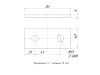 STRUT-пластина 2 отверстия EKF