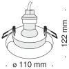 Встраиваемый светильник 1*GU10 35Вт Белый IP20 Gyps Modern DL006-1-01-W Technical