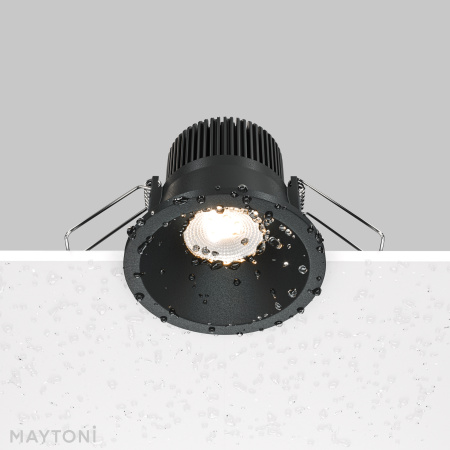 Встраиваемый светильник LED 6Вт Черный IP65 Downlight DL034-01-06W3K-D-B Technical Maytoni