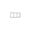Рамка пластиковая Voltum S70 на 3 поста, (белый матовый)