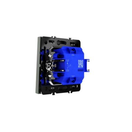 Выключатель с самовозвратом встраиваемый Voltum S70 одноклавишный 10А, (титан)