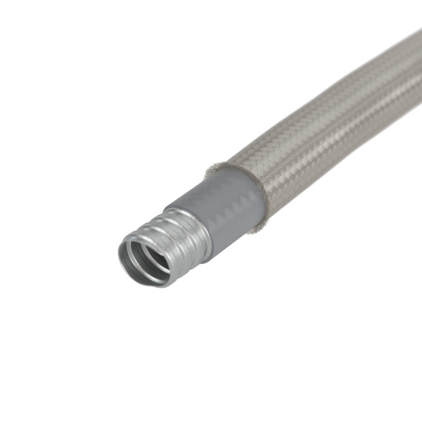 Металлорукав DN 26мм в гладкой EVA изоляции и оплетке из нержавейщей стали, Dвн 26,5 мм, Dнар 34,0, 25 м DKC