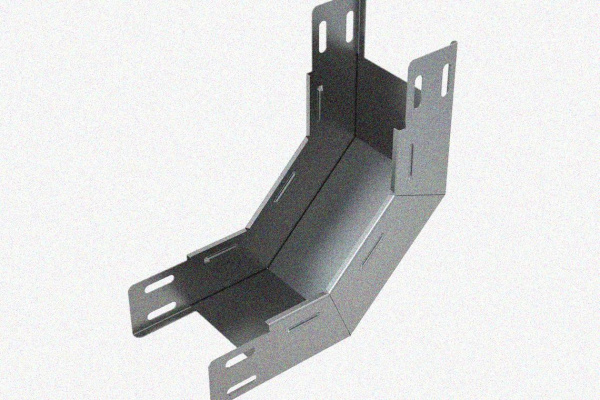 Лоток замковый глухой КПЗГ 100х100-90 УХЛ1 для поворота трассы вверх на 90, горячее цинкование, S1,0