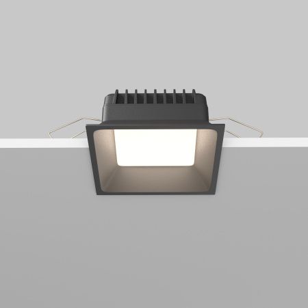 Встраиваемый светильник LED 12Вт Черный IP44 Downlight DL056-12W3-4-6K-B Technical Maytoni