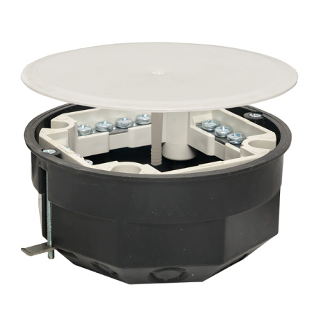 Коробка распределительная КМП-020-023 для полых стен с металлическими лапками, клеммником и крышкой (108х50) PROxima EKF