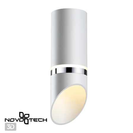 Св-к накл.влагозащ.IP44 GU10 9W 220V DELTA белый/хром NOVOTECH