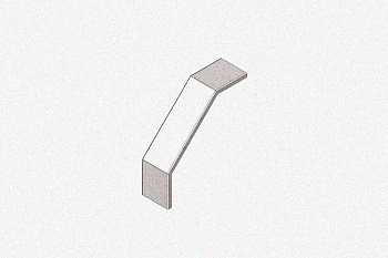 Крышка лотка замкового КЛСЗ 500х100-90 УХЛ1 для поворота трассы вниз на 90, горячее цинкование S1,5