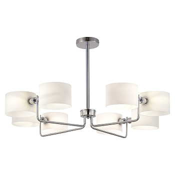 Люстра потолочная Хром/Молочно-Белый E14 8*40Вт SLE1121-102-08 EVOLUCE