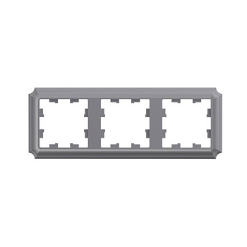 ATLASDESIGN ANTIQUE 3-постовая рамка, универсальная, сталь Systeme Electric