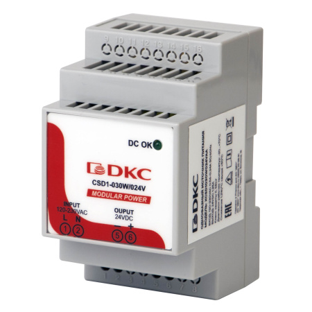 Источник питания "MODULAR POWER", однофазный, 30Вт, 1.25А, 24В DKC
