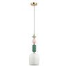 Подвес E14 1*40W CANDY золото/разноцветн./керамика/стекло ODEON LIGHT