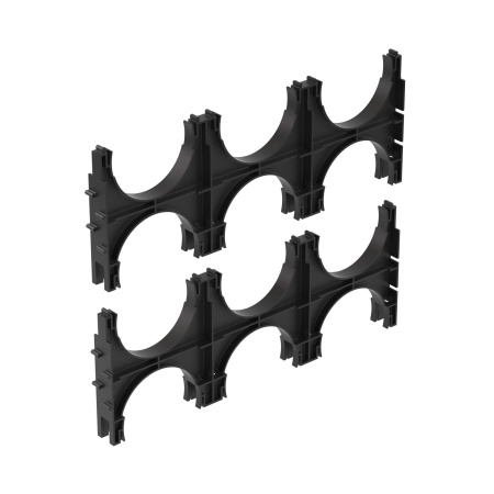 Держатель расстояния (кластер) для двустенных труб с фиксацией, д.110мм, тройной DKC