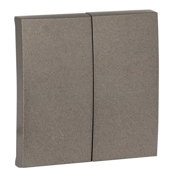 Валенсия Лицевая панель выключателя 2-кл, проходного 10А графит EKF