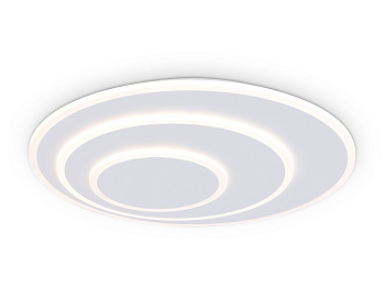 Настенно-потолочный светодиодный светильник с пультом FA7707 WH белый 3000K-6400K 62W D470*55 (ПДУ РАДИО 2.4G) Ambrella Light