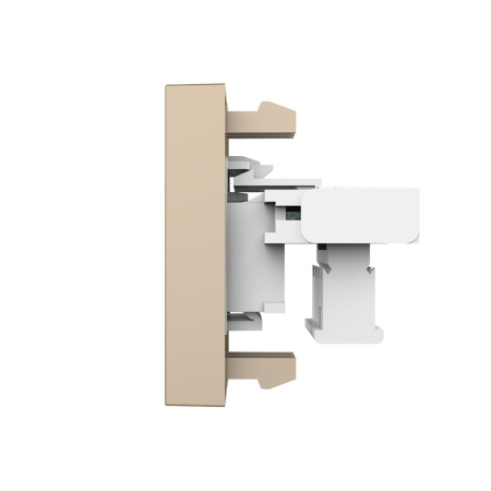 Телефонная розетка золотая (механизм) Livolo