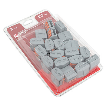 Клемма СМК 222-413 с рычагом 3 отверстия блистер PROxima EKF