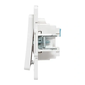 Стокгольм Механизм кнопки нажимной 10А белый EKF