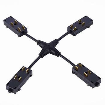 X-образный коннектор Skyline 220 Черный ST015.422.20 ST LUCE