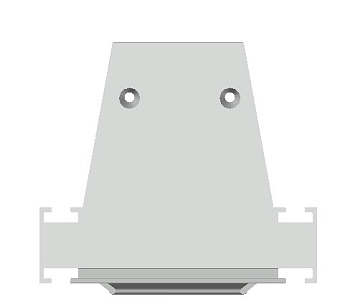 Donel Боковая глухая заглушка для профиля DN18521 Цвет:Белый матовый, RAL9003,Серия:DN8ALE