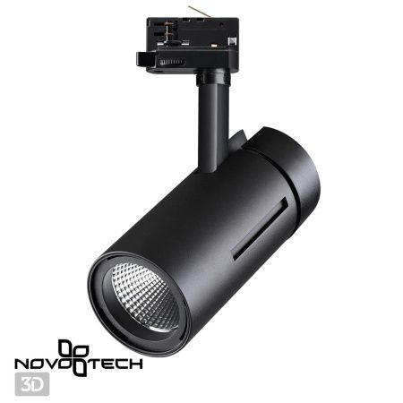 Трехфазный трековый cветильник IP20 LED 4000K 30W 175-245V DEP черный NOVOTECH