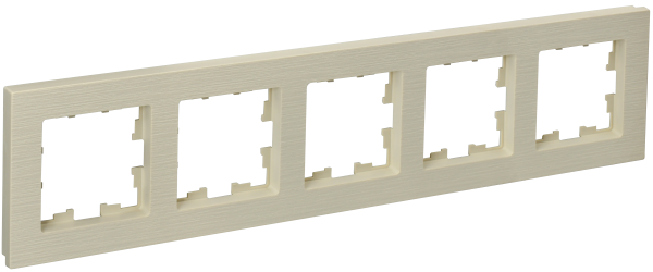 BRITE Рамка 5-мест. РУ-5-Бр беж. рифленый IEK BRITE Рамка 5-мест. РУ-5-Бр беж. рифленый IEK