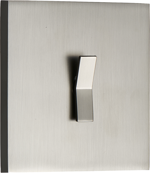 Donel N96 Переключатель перекрестный (с 3-х мест) на 1 тумблер, клавиша Angle, 10AX 250V, Вороненая сталь, серия DT