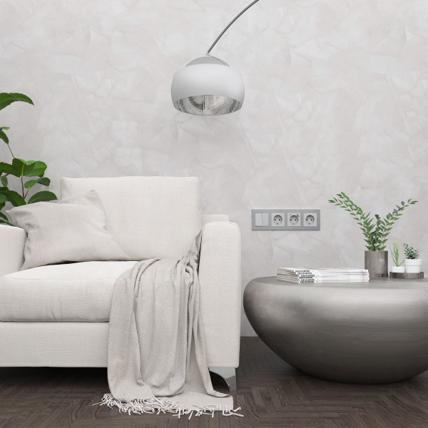 Aluminium Рамка на 4 поста (алюминий) Werkel