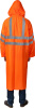 Плащ-дождевик 11617-52, сигнальный цвет, нейлоновый на молнии, размер 52-54 ЗУБР