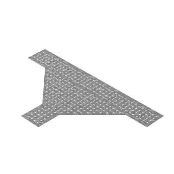 Донная вставка для тройника для лотков ЛКР 300, толщ. 1,0 мм, гор. цинк Ostec