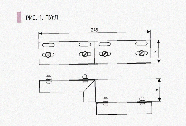 Соединитель-переходник ПУгП100х65 УХЛ1, оцинкованный лист S1,5