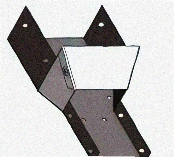 Лоток переходной замковый ЛПЗ 200х65-100х50 УТ1,5 горячее цинкование, S1,5