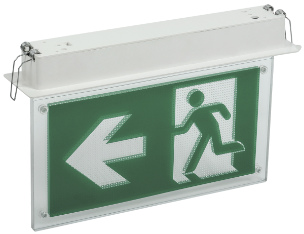 Светильник аварийно-эвакуационный светодиодный встраиваемый ССА3001 двусторонний 3ч 3Вт сменный знак