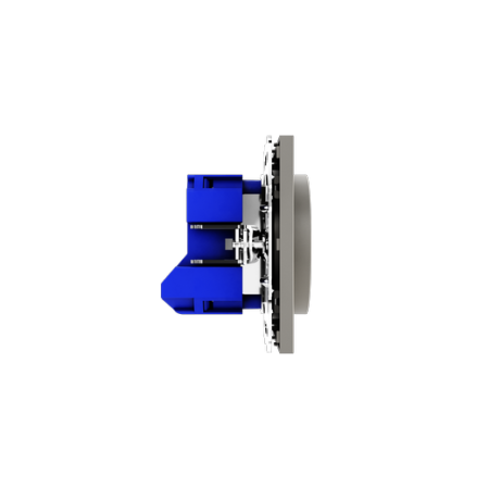 Светорегулятор встраиваемый Voltum S70 поворотно-нажимной 600 Вт, (кашемир)