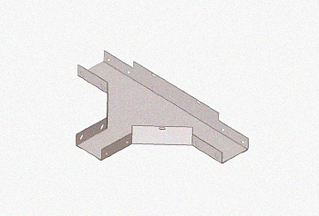 Лоток тройниковый замковый глухой ОТЗГ 100х80 УХЛ1, горячее цинкование, S1,0