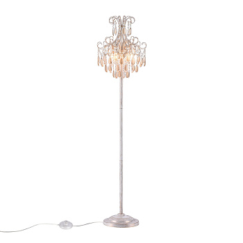 Напольный светильник (торшер) 4*E14 40Вт Белый с Золотом IP20 Chabrol FR2302FL-04WG Freya