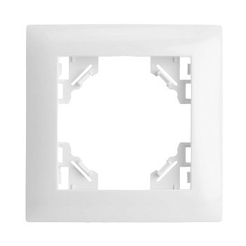 Рамка 1-местная STEKKER, PFR00-9011-01, серия Эрна Элегант, белый