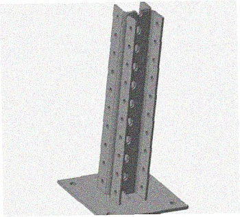 Стойка напольная (потолочная) сдвоенная СНПС1800х4 УХЛ1, горячее цинкование, S4,0