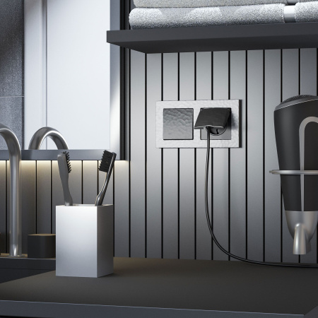 Hammer Рамка на 2 поста (серебряный) Werkel