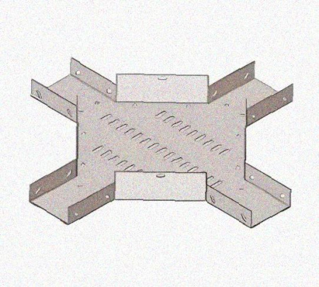 Лоток крестообразный перфорированный КМ 250х80 У3, окрашенный, S1,5