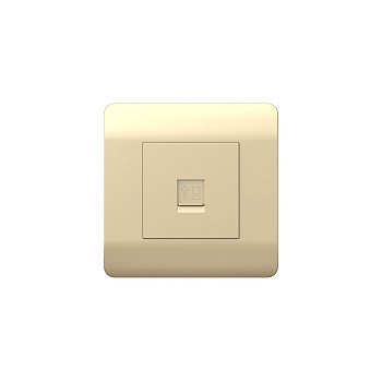 Розетка компьютерная 1xRJ45, шампань NEW3-E CHINT