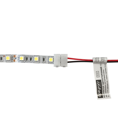 09-02 Коннектор для подключения ленты 10мм (5050 моно, 2835), провод 150мм Apeyron