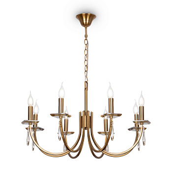 Люстра 8*E14 40Вт Латунь IP20 Forte FR1006PL-08G Freya
