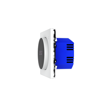 Терморегулятор электронный Voltum S70 с индикацией и датчиком, для теплого пола, (белый матовый)