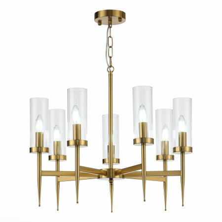 Люстра подвесная Латунь/Латунь, Прозрачный E14 7*60Вт SL1159.303.07 ST LUCE