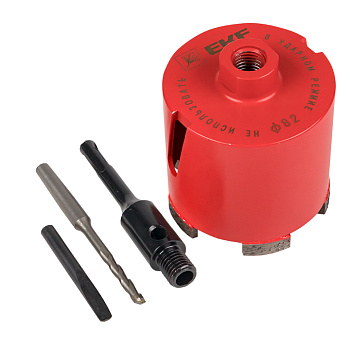 Коронка алмазная DCH-82 Laser M16 SDS-Plus Expert EKF