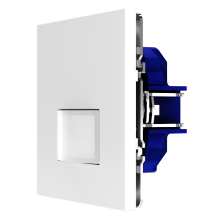 Датчик движения встраиваемый Voltum S70, (белый глянцевый)