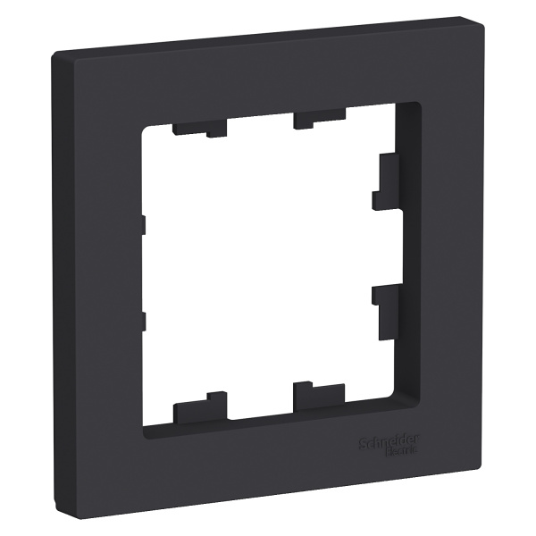 ATLASDESIGN Рамка горизонт/вертик 1 пост . карбон IP20 (уп.20шт) Schneider Electric