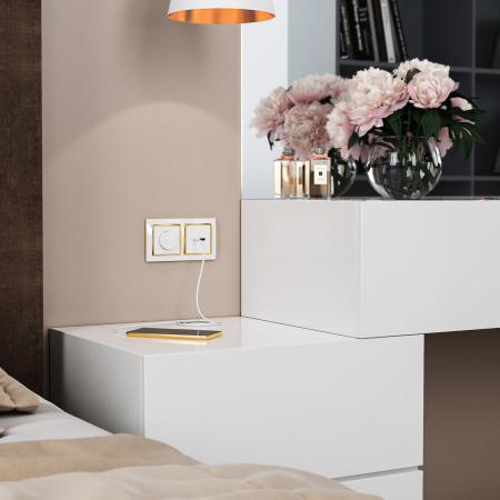 Встраиваемые механизмы Диммер СУ 600 Вт . Белый IP20 Werkel