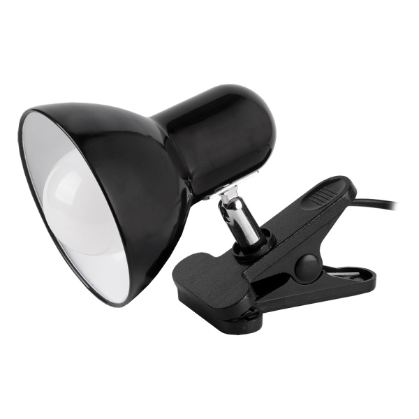 Светильник настольный прищепка 60W E27 черный General